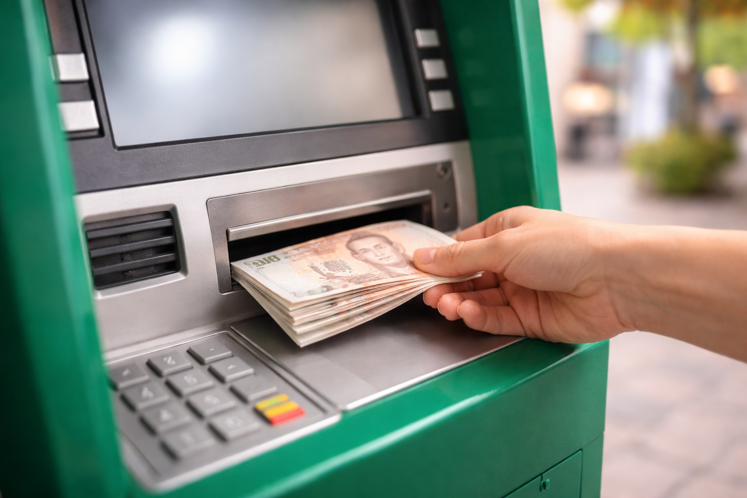 ATM cash withdrawal Thailand